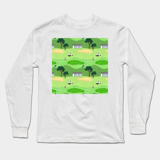 Let's Play Some Golf Long Sleeve T-Shirt by Salty Siren Studios